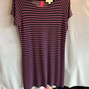 Sail to Sable Striped Midi Dress - Pink and Blue